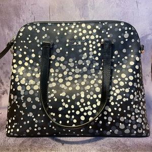 KATE SPADE MAISE SAIREE DOT DOMED LEATHER SATCHEL PURSE BAG